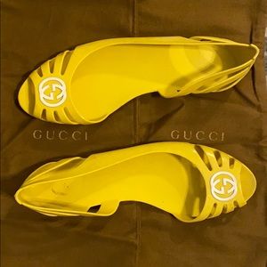 Authentic Gucci Jelly Flat Sandals